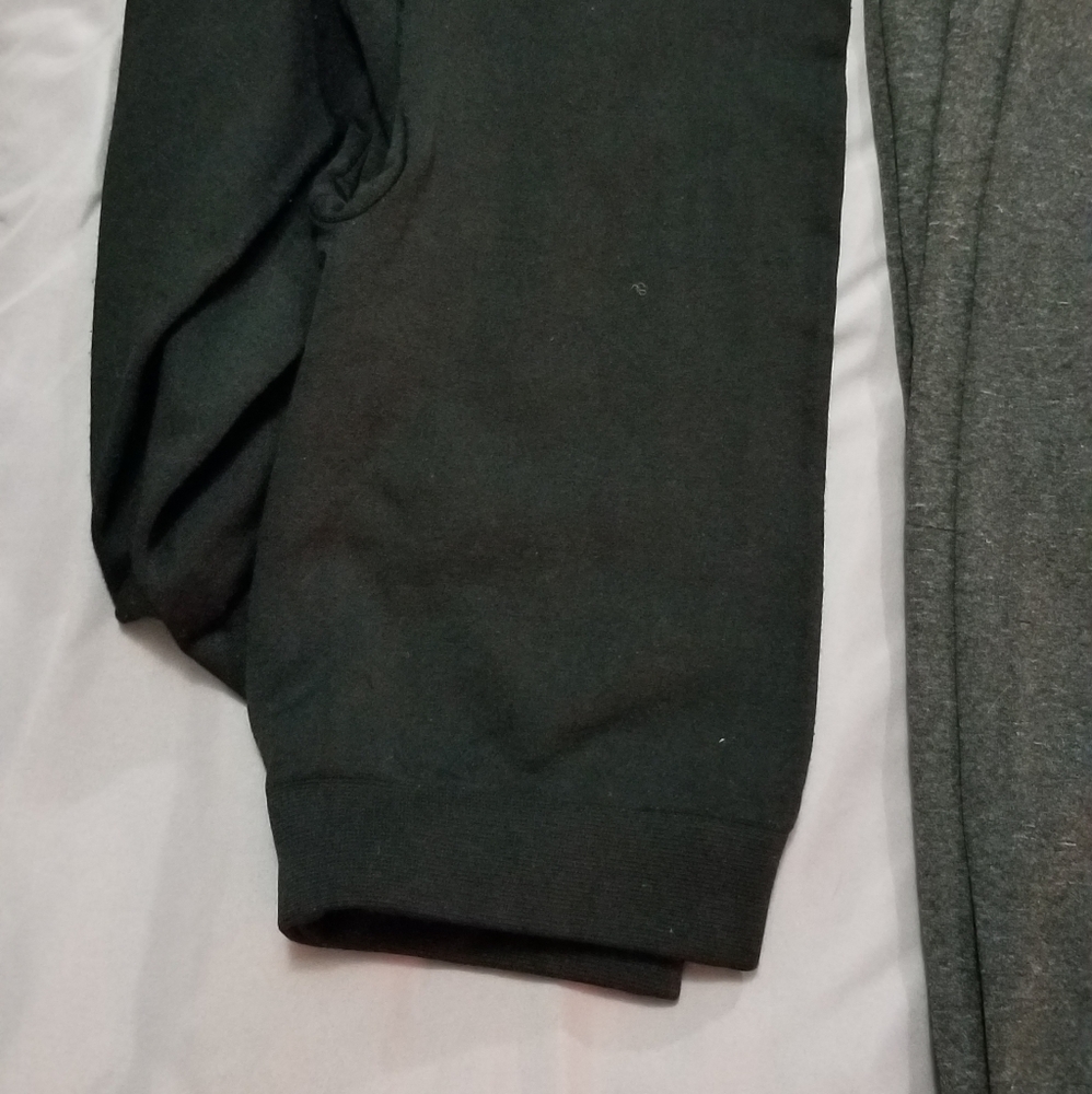 Black Leggings Footless Semi fleece